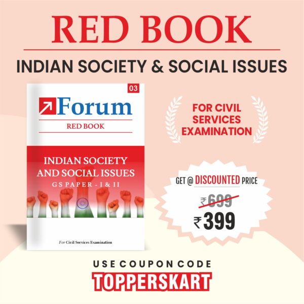 ForumIAS Indian Society and Social Issues Red Book – UPSC Mains GS Paper I & II | Complete Guide to Society & Social Issues