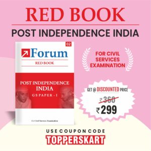 ForumIAS Post-Independence India Red Book – UPSC GS Paper 1 | 2024 Edition