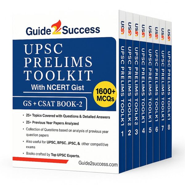 Set of 8 Books | UPSC Prelims Toolkit | English | GS+CSAT Syllabus Covered | Latest Edition | Also Useful for State PSC & PCS Exam