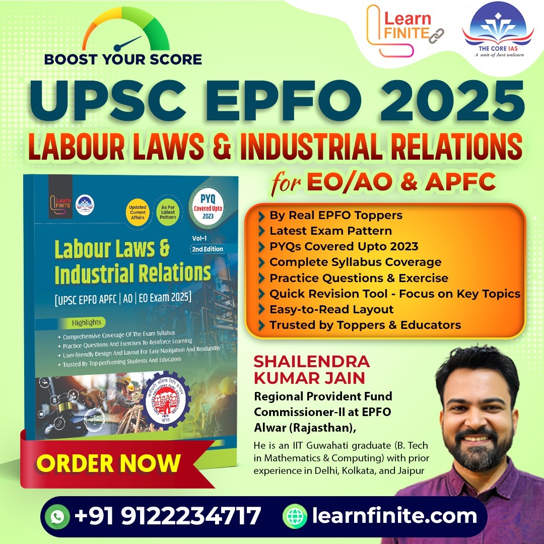 Master EPFO 2025: 2-Booklet EO/AO & APFC β Led by Shailendra Kumar Jain, Regional PF Commissioner-II - Image 2