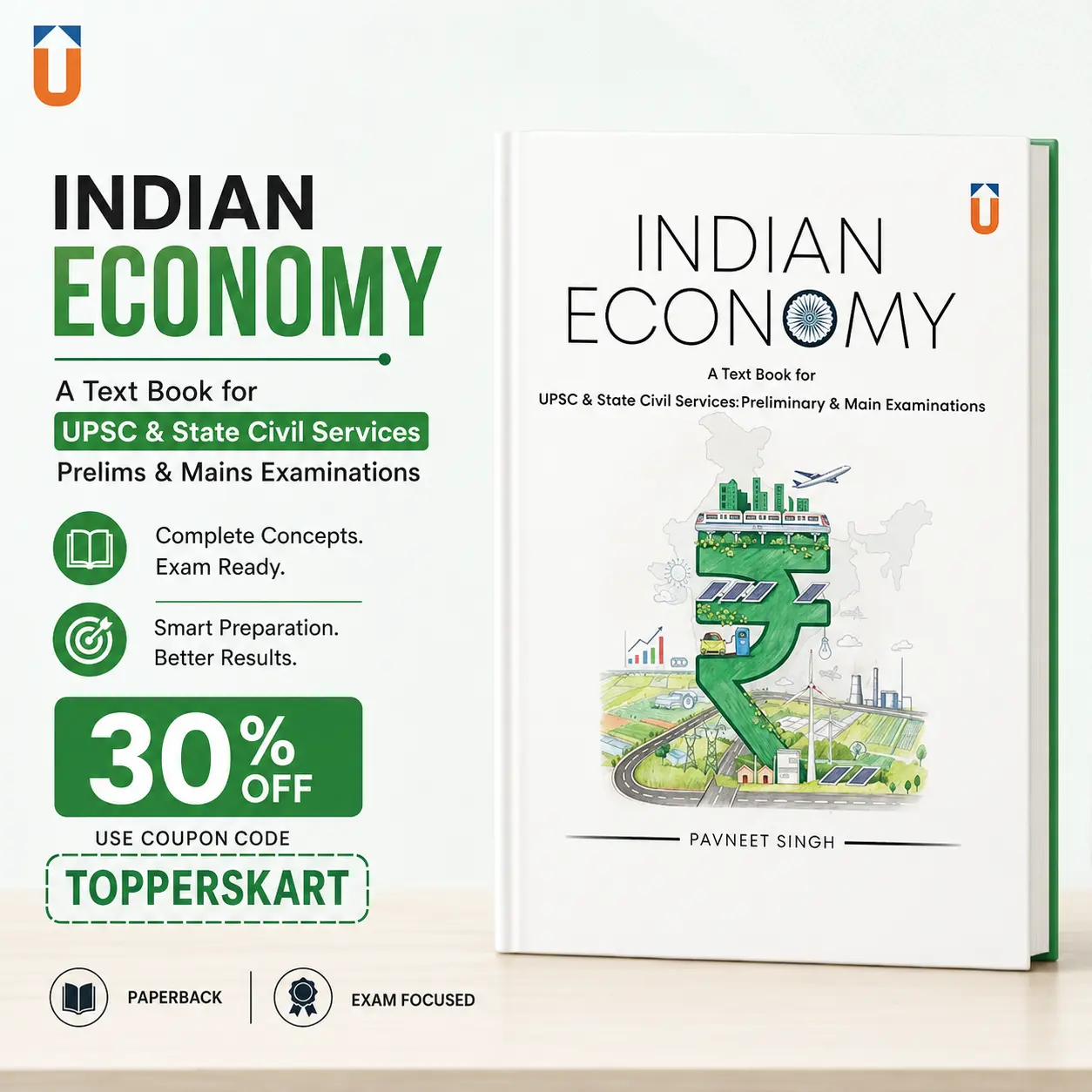 Indian Economy Textbook by Pavneet Singh