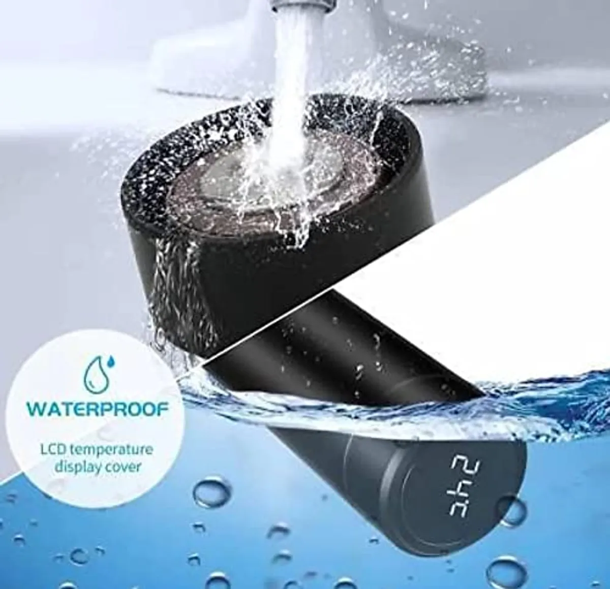 Smart LED Temperature Display Bottle | 500ml Steel - Image 6