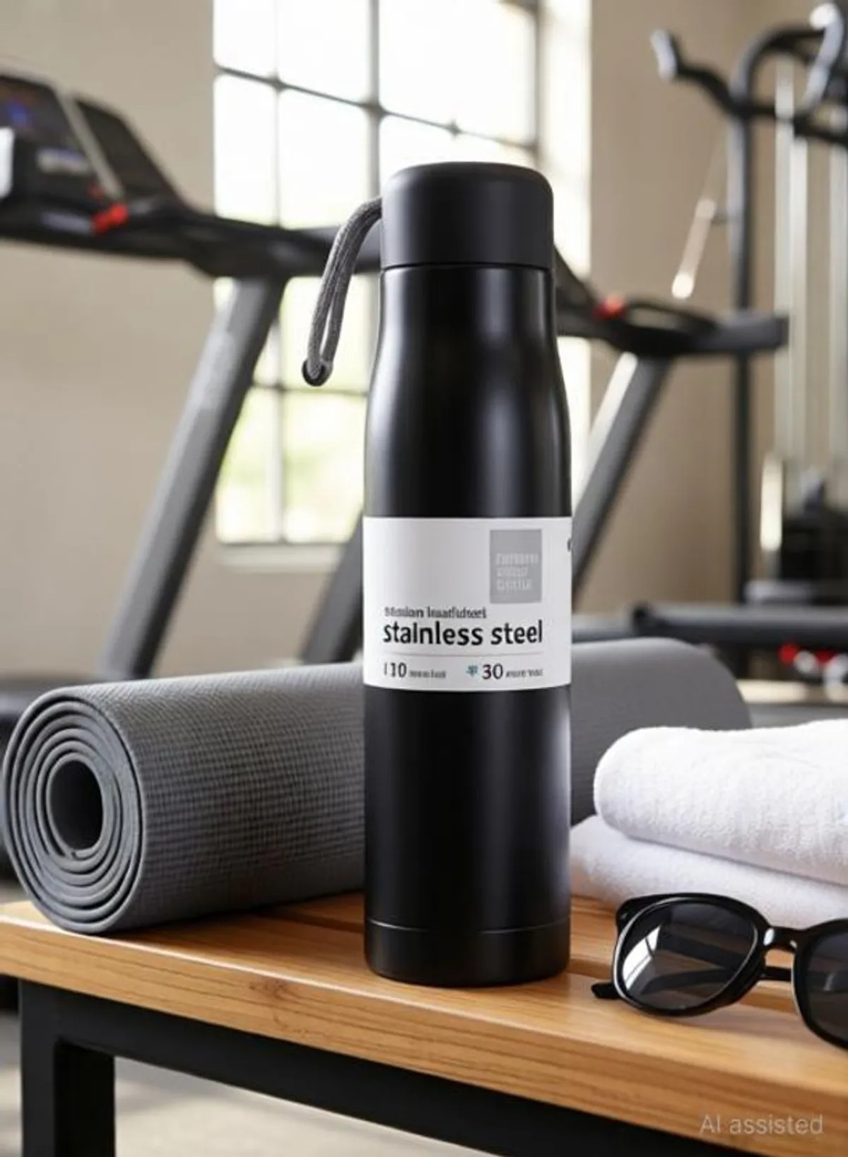 FlexiSteel 550 – Leak-Proof Stainless Steel Water Bottle with Strap (Black) | For Office, Gym & School - Image 7