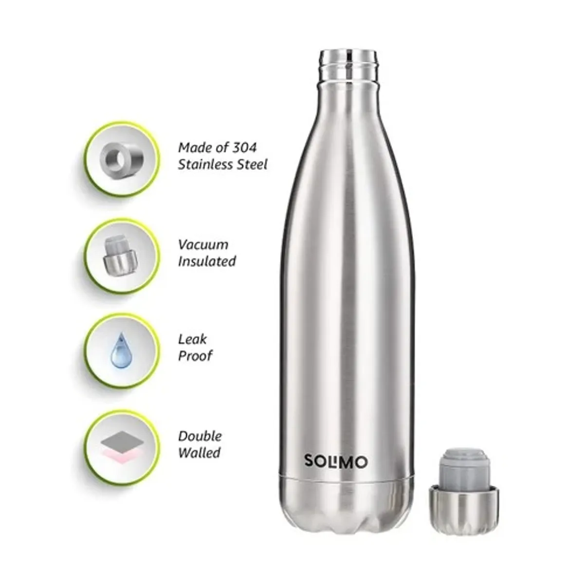 PureSteel Pro – 1 Litre Vacuum Insulated Stainless Steel Water Bottle (Hot & Cold) - Image 4