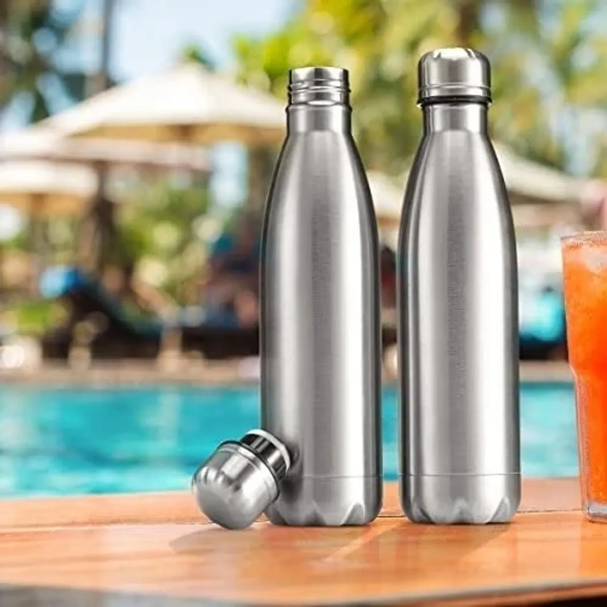 PureSteel Pro – 1 Litre Vacuum Insulated Stainless Steel Water Bottle (Hot & Cold) - Image 2